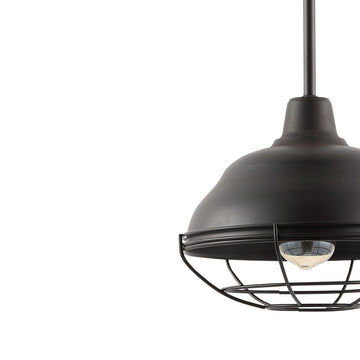 Levi Industrial Farmhouse Iron LED Pendant - JONATHAN Y